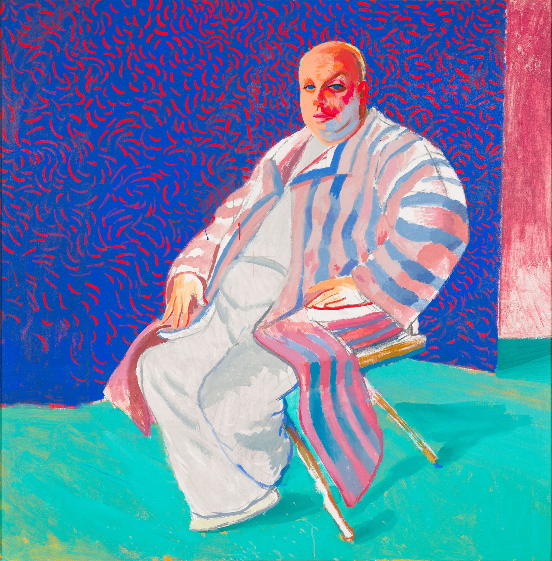 David Hockney, "Devine", 1979, acrylic on canvas, Carnegie Museum of Art, Pittsburgh, PA.