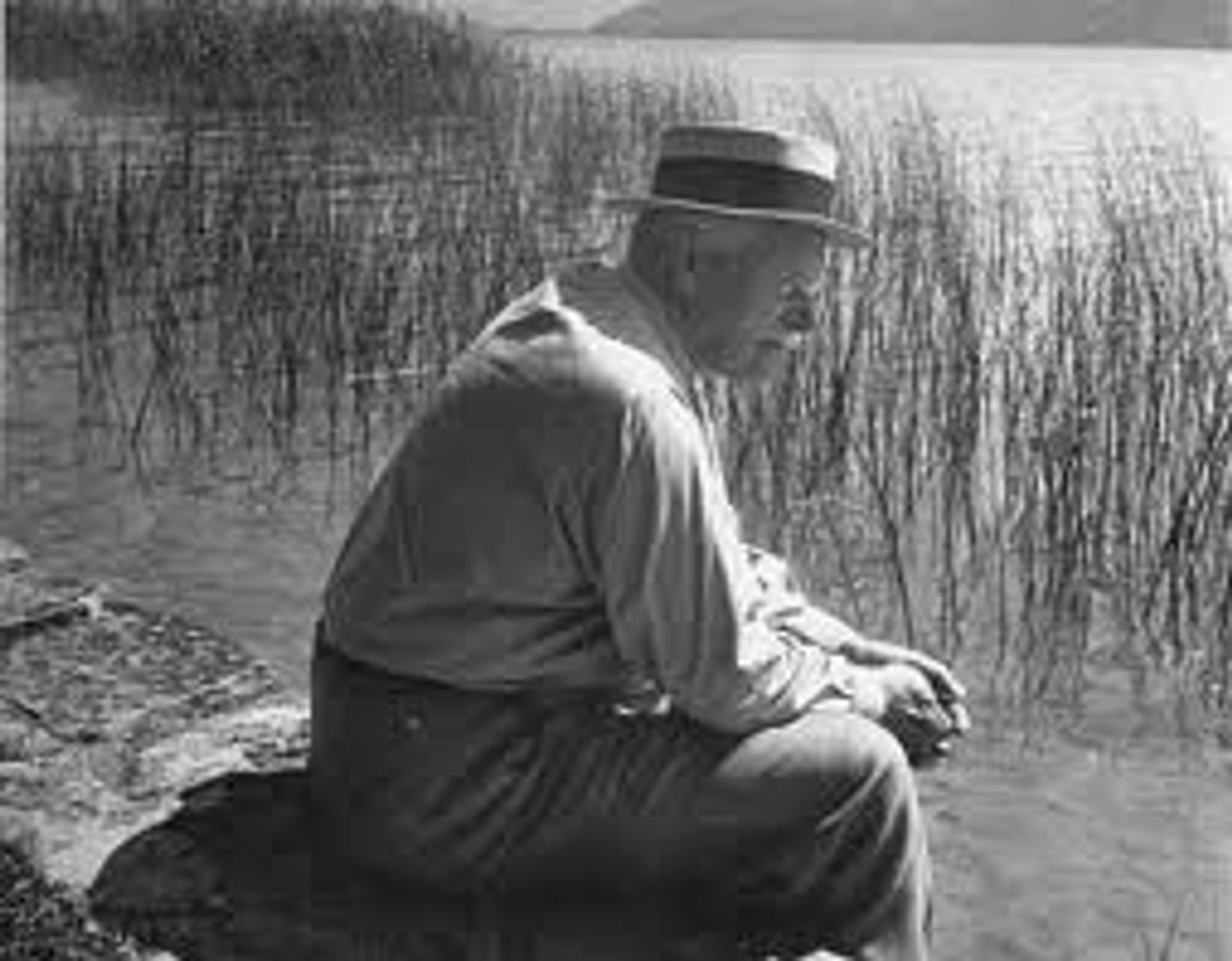 Jung by Lake Zurich, 1950.