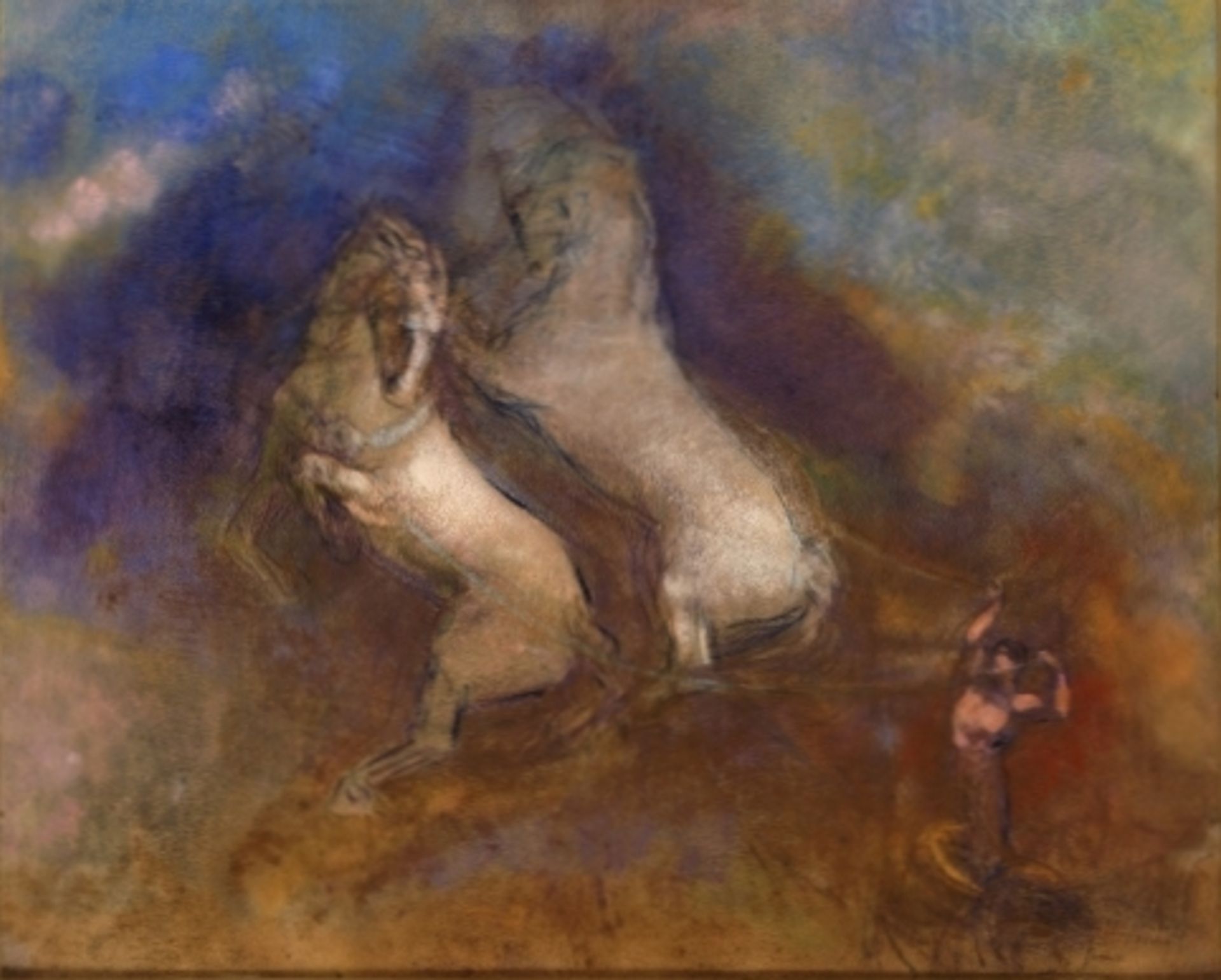 Odilon Redon, “Chariot of Apollo”, 1905-1912, oil on canvas, Stedelijk Museum, Amsterdam, Netherlands.
